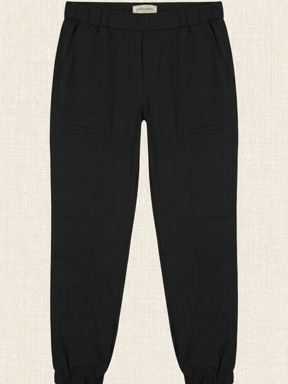 Philosophy Black Slim Jogger Pants